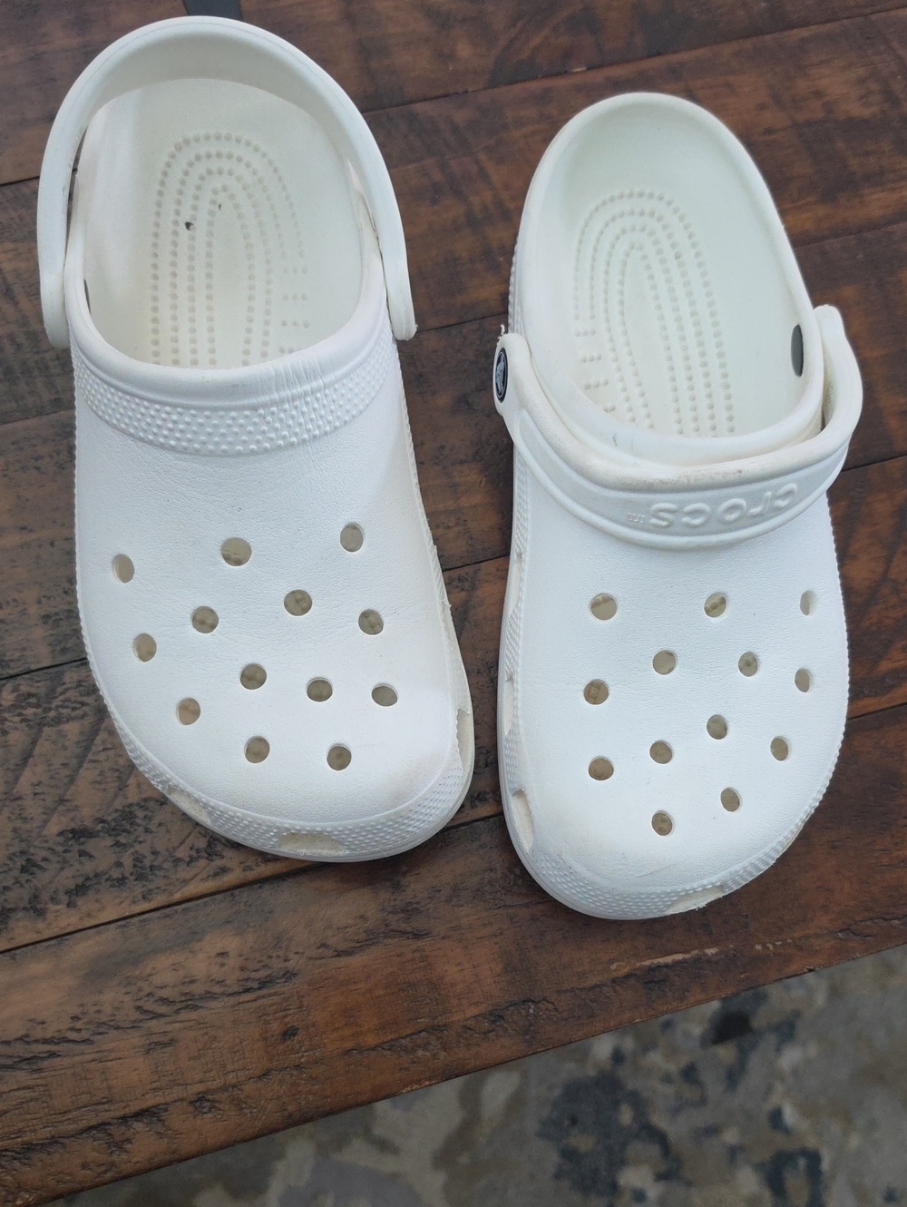CROCS Kids' Classic Clog - White Sz 7